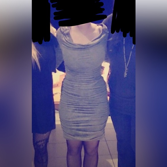 INC International Concept camo burn out long sleeved dress & shoulder appliqué - Picture 7 of 7